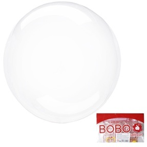 Cфера 3D Deco Bubble (10"/22,5 см) Прозрачный в упаковке / Bubble, воздушный шар,1шт